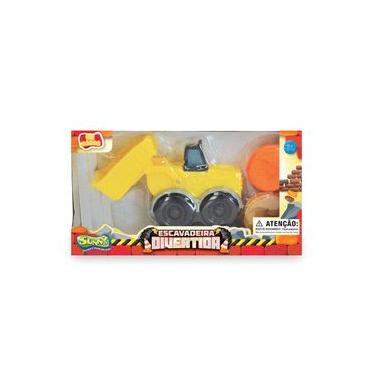 Imagem de Escavadeira Divertida Com 2 Massinhas - Ki Massa