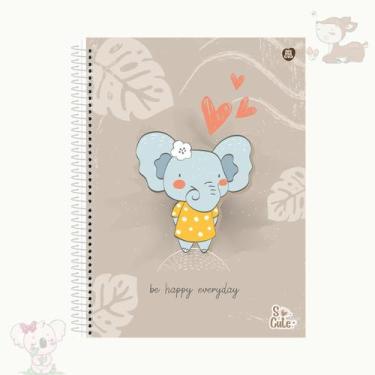 Imagem de Caderno espiral universitário 10 matérias 160 folhas So Cute - Animati