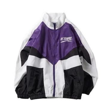 Imagem de Jaqueta Bomber Estilo Universitário Masculina Com Bordado De Letras Pr