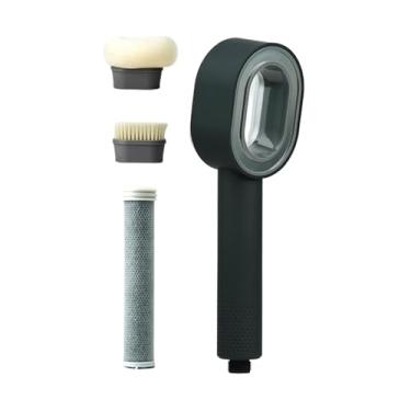 Imagem de Ｂｅｓｇａ Chuveiro com esponja filtrante e escova, fácil de instalar, ideal para lavar carros, Preto
