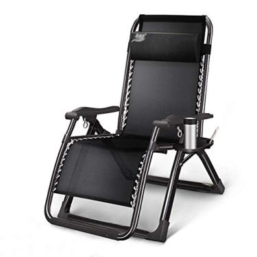 Imagem de YYBOES Cadeira reclinável de jardim no jardim e ao ar livre cadeira reclinável dobrável suporta até 200 kg