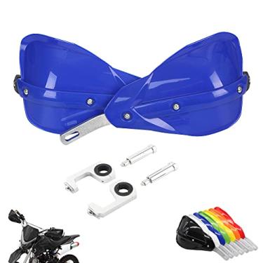 Imagem de Barra de pincéis protetora de mão universal para motocicleta PowerMotor para off-road ATV Yamaha Kawasaki Suzuki para Honda Motocross Dirt Bike Enduro - Preta - 7/8" 22 mm e 1 1/8" 28 mmPowerMotor azul HB102