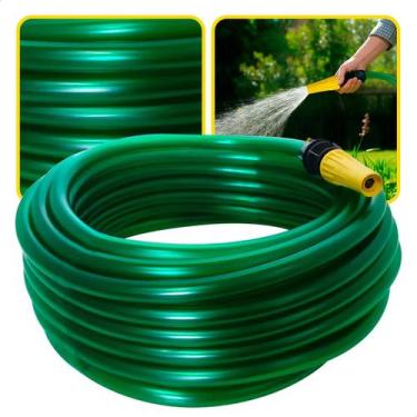 Imagem de Mangueira de Jardim Antitorção Parede Reforçada com Esguicho e União V