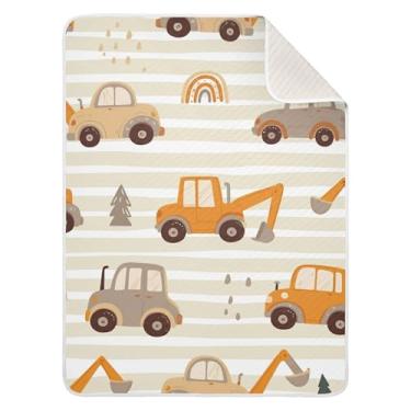 Imagem de Burbuja Cobertor de bebê com arco-íris de carros para meninos e meninas, cobertor macio e quente para bebês, cobertor infantil de 76 x 101 cm