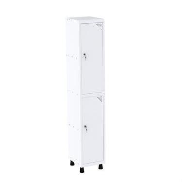Imagem de Roupeiro em Aço Mt 1v 2 Portas Fechadura com Prateleira Interna - Pand