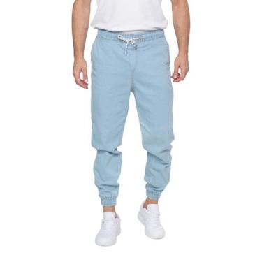 Imagem de Calças Jeans Modelo Jogger Com Elástico E Cordão Elastano - NG TITAN, 