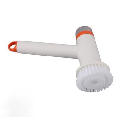 Imagem de Eujgoov Purificador Giratório Elétrico Com Tanque de água, Escova de Limpeza Portátil Sem Fio para Chuveiro de Azulejo de Cozinha de Banheiro, Bateria de 1500mAh, 6 Cabeças de Escova, Purificador