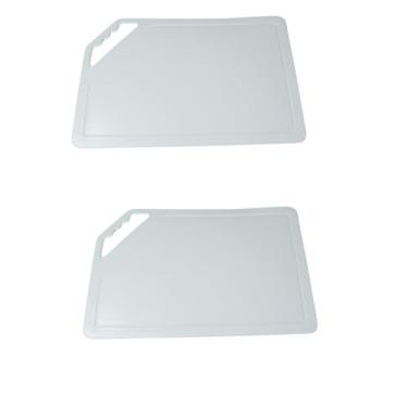 Imagem de Tábua de Cortar Carne de Plástico(Kit 2 branco)