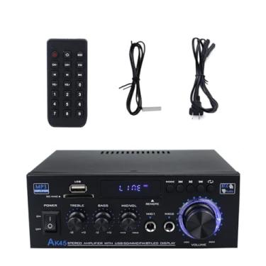 Imagem de Blutooth 5.0 HiFi Amplificador de potência estéreo 2.0 canais 300Wx2 sistema estéreo doméstico