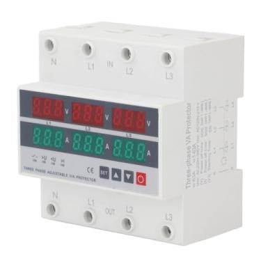 Imagem de AUNMAS Protetor de Tensão Trifásico, Caixa de PC, Corte Automático de Energia, Protetor de Subtensão de 63A para Sistemas e Aparelhos HVAC