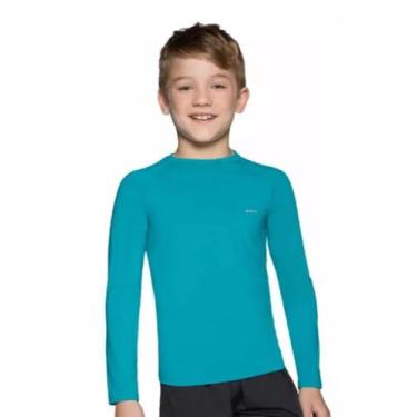 Imagem de Camiseta Manga Longa 4 Tamanhos Proteção Solar Uv 50+ Selene, Azul pis