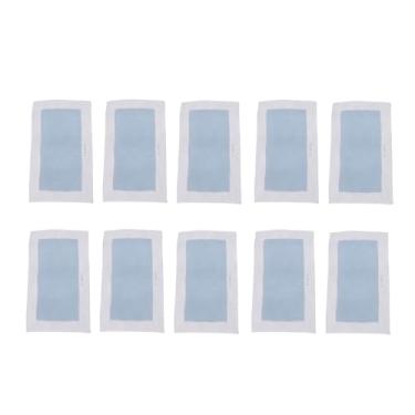 Imagem de ZJchao 10 Tiras de Cera Dos Pces Dupla Face Não Tecido Tiras Cera Remoção do Cabelo Pacote Individual para a Depilação Corpo Braço Perna (Camomila)