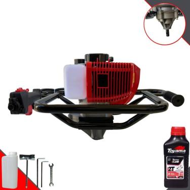 Imagem de Perfurador de Solo Perfuratriz Sem Broca Anmax GD520-B À Gasolina 52cc 2,2HP 7.000rpm Motor 2 Tempos Profissional de Alta Performance + ÓLEO TOYAMA