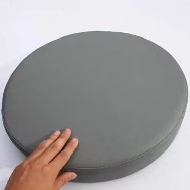Imagem de Yadlan Almofada redonda para cadeira/assento ao ar livre, almofada de assento impermeável de 3/5/8 cm de espessura, almofadas antiderrapantes de espuma 45D com capa removível - para jardim, cozinha