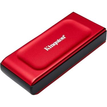 Imagem de SSD Externo 2TB USB-C 3.2, Kingston XS1000R RED, Leitura 1050MB/s; Gravação: 1000MB/s, SXS1000R/2000G