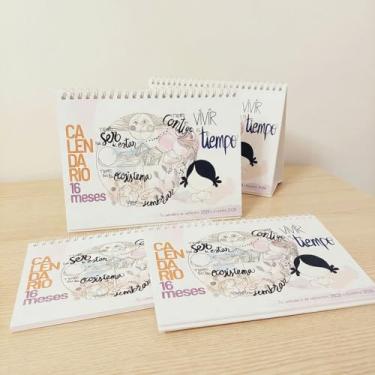 Imagem de MUXOTE – 4 calendários de mesa de 16 meses (setembro de 2025 a dezembro de 2026) – mesa e mesa – motivacional em espanhol – 【+2 bônus extra】- espaço para observar que presente! (4 calendários de 16