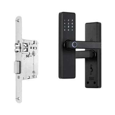 Imagem de Fechadura Biométrica De Porta Com Impressão Digital Em Vários Idiomas,