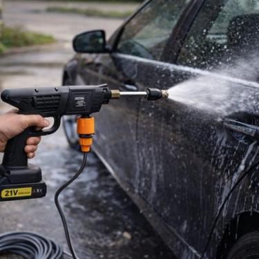 Imagem de Lavadora Alta Pressão Sem Fio Portátil Acionamento Recarregável Potent