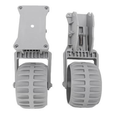 Imagem de Jiawu Rodas De Lançamento De Barco Inflável, Marine Flip Up Dinghy Rodas De Nylon Costelas De Reboque De Reboque Dinghy para Barco Trolly Pesando Sob 250 Libras