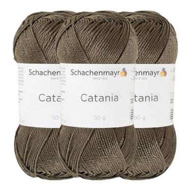 Imagem de 3 novelos/pacote Schachenmayr (SMC) Catania Originals Yarn, cada bola 50 g (125 m), 100% algodão mercerizado para fio de tricô e crochê, peso esportivo, 414 - camuflagem