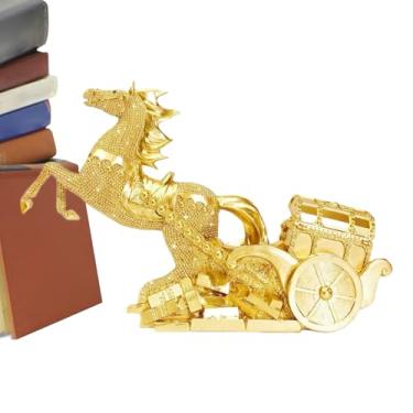 Imagem de Estátua Do Cavalo Lunar Chinês - Decoracao Figura Ano Novo Lunar | Estátua De Resina Do Cavalo Ano Chinês - Para Colecionadores Decoracao Estante Quarto Criado Mudo