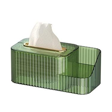 Imagem de Caixa de lenços para escritório, casa, caixa de lenços multifuncional, suporte de telefone, papel guardanapo, caixa de armazenamento de lenços