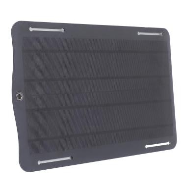 Imagem de Cryfokt Carregador de Painel Solar de Silício Monocristalino Eficiente de 10 W para Bateria de 12 V-18 V, Carro, Motocicleta, Barco Trator, Carregador Solar Externo Portátil Leve para Camping, Feito