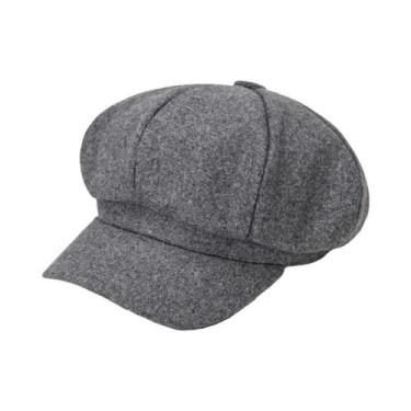 Imagem de Boina Unissex De Lã Corta-Vento Cor Sólida De Algodão Para Outono Inve