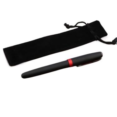 Imagem de MGTCAR Caneta-tinteiro de luxo, xadrez, pena, flecha, aço tungstênio, ponta preta, tinta clássica, escritório, material escolar (A2)