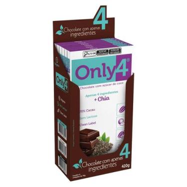 Imagem de Chocolate Vegano 70% Cacau Chia Only4 70g
