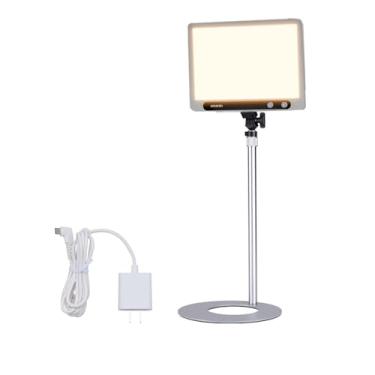 Imagem de Amaran Verge Key Light com suporte de mesa, 26W 2700-6500K regulável, 7 efeitos de iluminação, controle de aplicativo, silencioso, sem ventilador, USB-C PD I, painel de luz suave para streaming, jogos