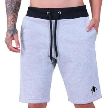Imagem de Shorts Moletom Bermuda Masculina Com Bolsos Basquete Esportes-Masculino