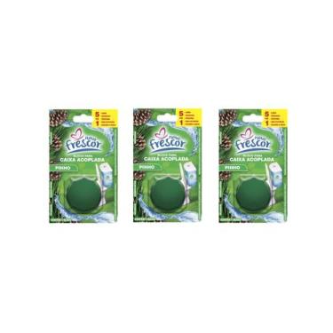 Imagem de Kit 3 Tablete Para Caixa Acoplada Pinho 45g- Novo Frescor - Novo Fresc