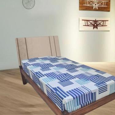 Imagem de Lençol avulso solteiro super king com elástico 1,00x2,00x40 acabamento
