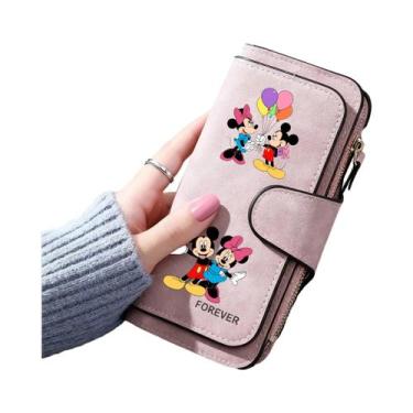 Imagem de Carteira Feminina Mickey Minnie, Bolsa Para Cartões E Moedas, Presente