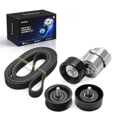 Imagem de Loautong Kit de polia tensora de correia serpentina para Hyundai Sonata/Tucson L4, para Kia Optima/Sportage L4 2.0L/2.4L 2011 2012 2013, 39071, 36307, 36443, 2528125000, 3056111 8