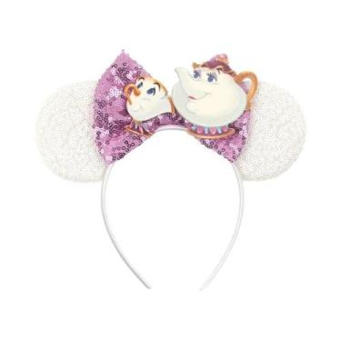 Imagem de Tiara De Cabelo Da Senhora Potts De a Bela E a Fera Da Disney, Tiara D