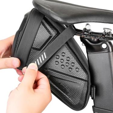 Imagem de de bicicleta sob o assento – de ciclismo com faixa refletiva – de selim de bicicleta para rack traseiro – para ferramentas de chave, telefone, adultos, mulheres, viagens, ciclismo