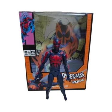 Imagem de Figura De Ação Artesanal Mafex 239 Homem-Aranha 2099 Versão Em Quadrin