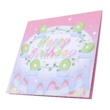 Imagem de Jiawu Cartão de Aniversário Pop-up 3D Com Luz LED, Bolo de Música, Fogos de Artifício, Cartão de Felicitações para Crianças, de Aniversário DIY para Irmãs e Namoradas, 7,1 X 7,1 pol. (#3)