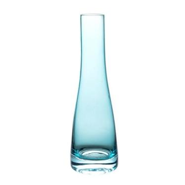 Imagem de Vasos de vidro, decorativos, de vidro, arranjos florais, centros de mesa para sala de estar, cozinha, quarto, escritório (azul)