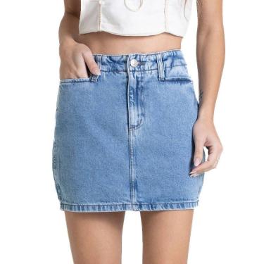 Imagem de Saia Jeans Sawary - 280793 - Azul médio 46-Feminino