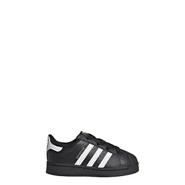 Imagem de Adidas Superstar Tênis unissex para bebês, Preto/branco, 5 Infant