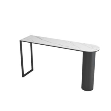 Imagem de Mesa de bar de laje de pedra de luxo Home Light Mesa de bar moderna para cozinha e jantar, mesa de balcão de sala de estar (grande)