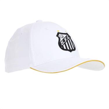 Imagem de Boné Supercap Santos Patch Aplicado Aba Curva Branco - Único-Unissex