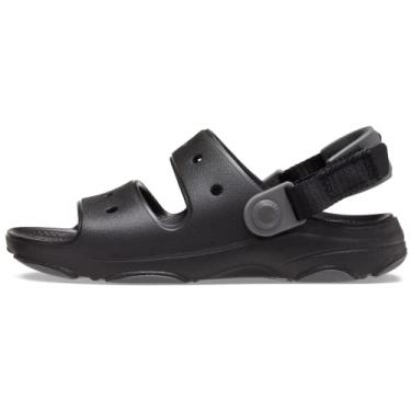 Imagem de Crocs Sandália infantil unissex clássica para todos os terrenos, Preto, 4 Big Kid
