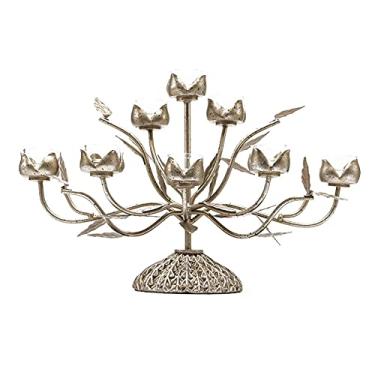 Imagem de Castiçal de ferro forjado estilo europeu vela romântica vela de jantar para atividade votiva suporte de vela ideia de presente de casamento decorativo vintage