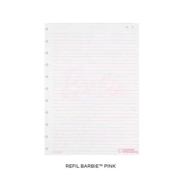 Imagem de Refil Pautado Barbie Pink Médio 50fls - Caderno Inteligente