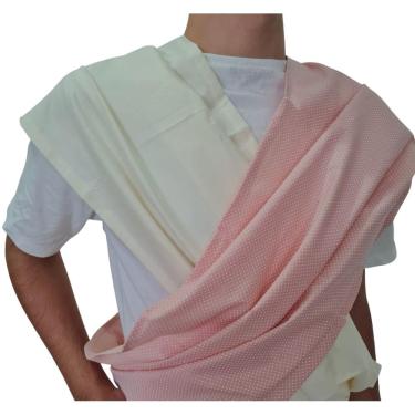 Imagem de Fastsling Canguru Piêpaô Fast Sling Poá Rosa + Marfim M