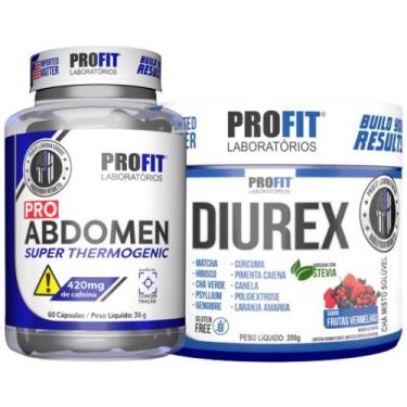 Imagem de Termogênico Pro Abdomen 60 Cápsulas + Diurex 200g - Profit, Frutas Ver